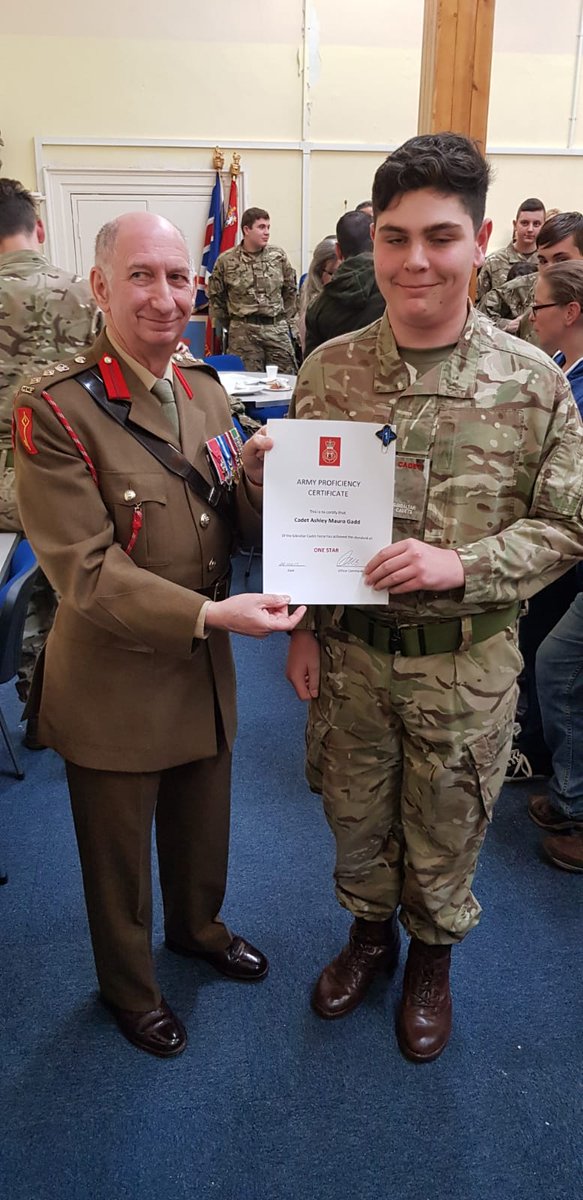 GibCadet's tweet photo. Star Certificates were awarded by our Commandant Col Martin Newman to some Cadets during the reception after the church parade. https://t.co/TS4sUU9OIL