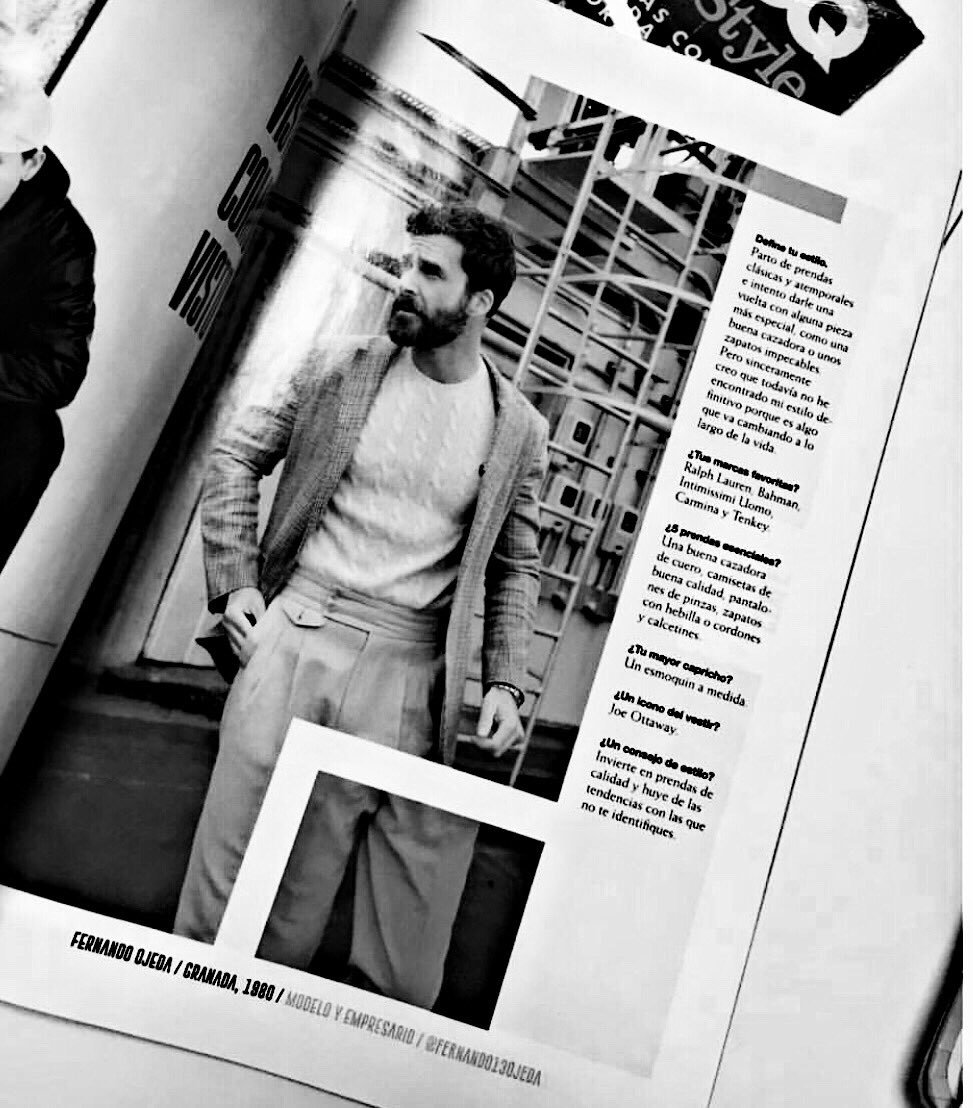 Clickche1's tweet photo. Si danzando por los kioskos encuentras la @GQSpain de marzo, hay una entrevista a nuestro #FernandoOjeda muy recomendable. 🗞👏🏽💙
.
.
#EquipoClickche #Influencers #modelsexy #gq #FernandoOjeda #Moda #Tendencias #Belleza #picoftheday #Revista https://t.co/dG765dMI47