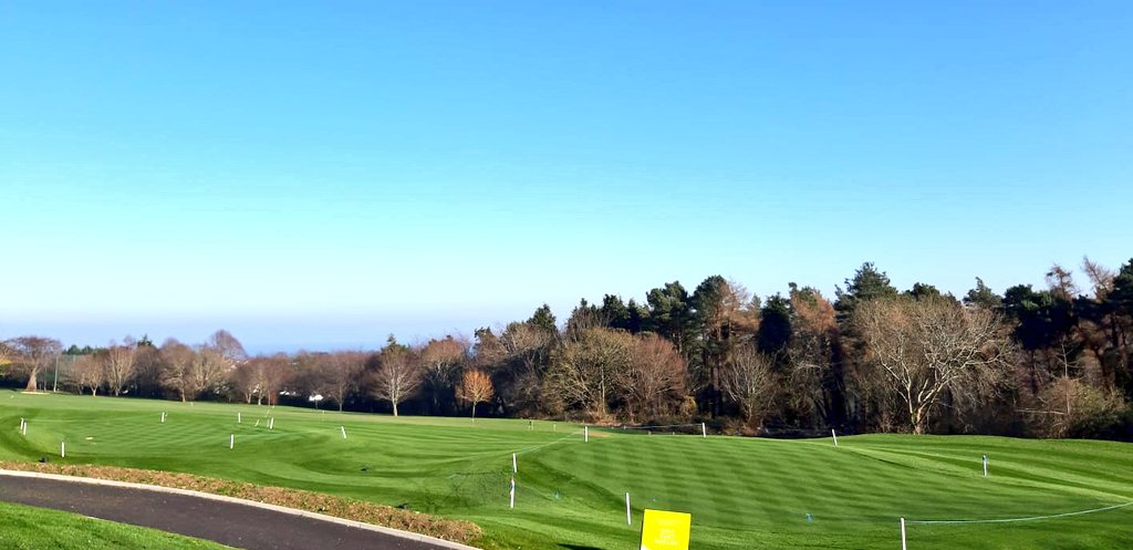 New chipping greens <a href="/DelganyGC/">Delgany Golf Club</a> Wicklow, Dave and crew doing great work with the grow in, seeded last Autumn <a href="/reGOLFdesign/">REGOLF</a> #SportBond #DARGolfConstruction