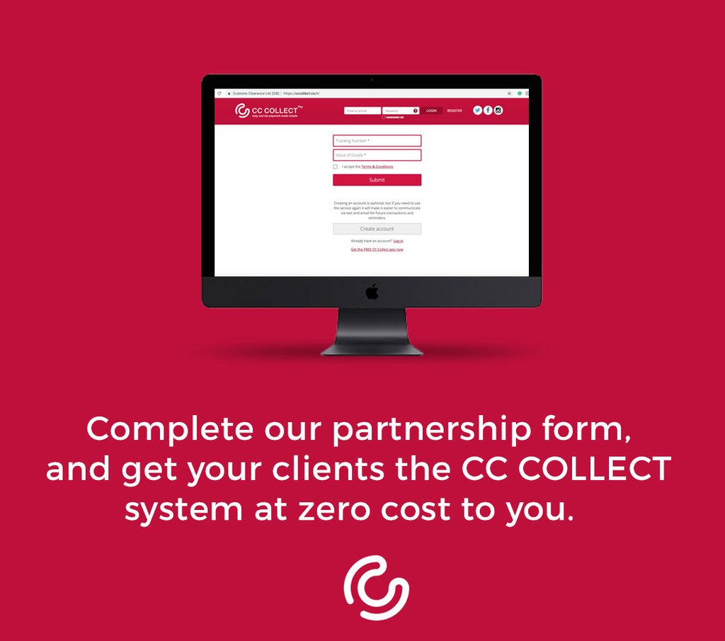 CC_Collect's tweet image. You should try CC Collect, which is the best option for freight forwarders, consolidators and customs brokers. ⁣
Consignees can make payments digitally for duties.

cccollect.co/#/
📦💷📲👏
#airfreight #seafreight #roadfreight #morethanpackages #tax #duty #brexit
