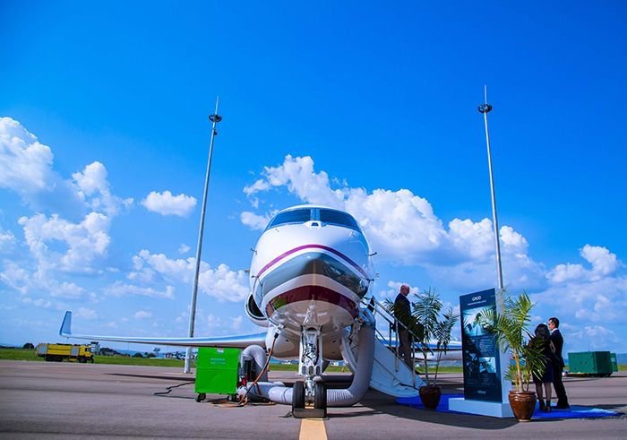 RwandaCAA's tweet photo. Static Show at Kigali International Airport
#AVAF19
#GulfstreamJets
#airshow2019 https://t.co/JnfBee3Q2O