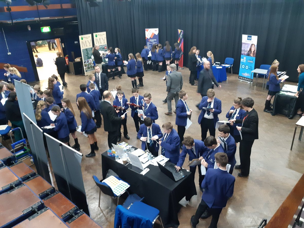 Cansfield1's tweet photo. Absolutely incredible buzz throughout the school today. Our @cansfield1 students are doing a fantastic job of talking to every employer / provider. Huge thanks to all of the businesses and college / universities who have taken the time to come in. @CareerCansfield https://t.co/zz3H9NH2Oz