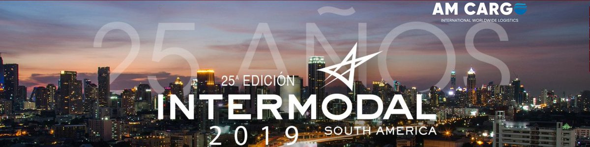 AMCargoGroup's tweet photo. En #AMCARGO seguimos viajando, esta vez toca INTERMODAL SOUTH AMERICA donde seguiremos expandiendo nuestra marca y difundiremos nuestra filosofía de trabajo fuera de nuestras fronteras siguiendo una política de crecimiento empresarial. #Intermodal2019 #transitarios. https://t.co/5tlxukxbCc