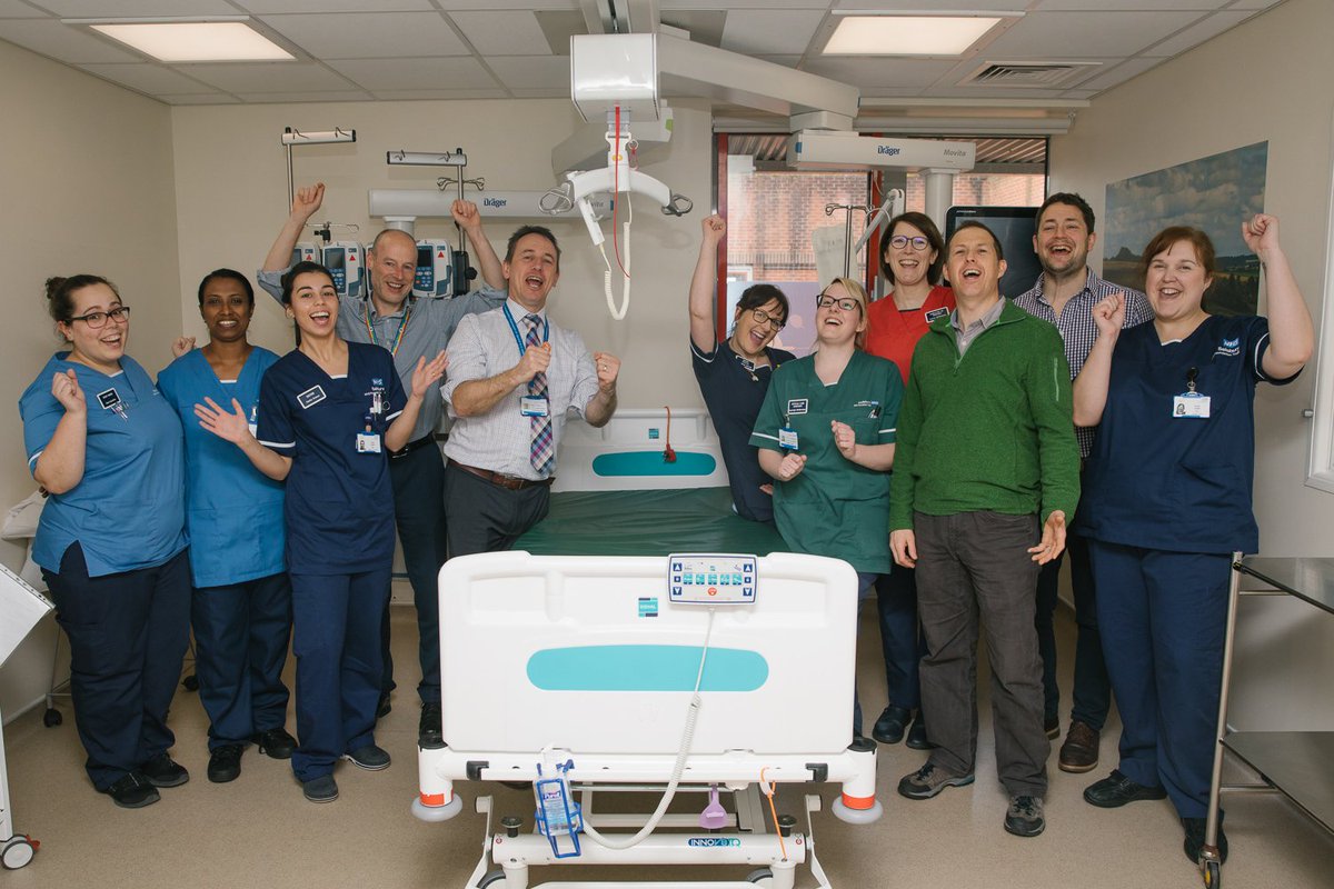 Our Critical Care team celebrate our 'outstanding' rating for critical care in today's CQC Report cqc.org.uk/location/RNZ02 @CaraCBCEO <a href="/PaulHargr/">Paul Hargreaves</a> <a href="/AndyHyett/">Andy Hyett</a>