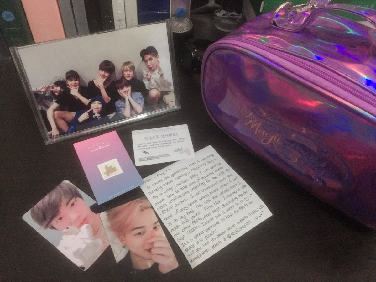 pixiemails's tweet photo. thank you @magicshop1313 for making this #magicshop_pouch ~ and of course thank you @OHSEOULPH for handling a GO π https://t.co/i3IOAXwsI5