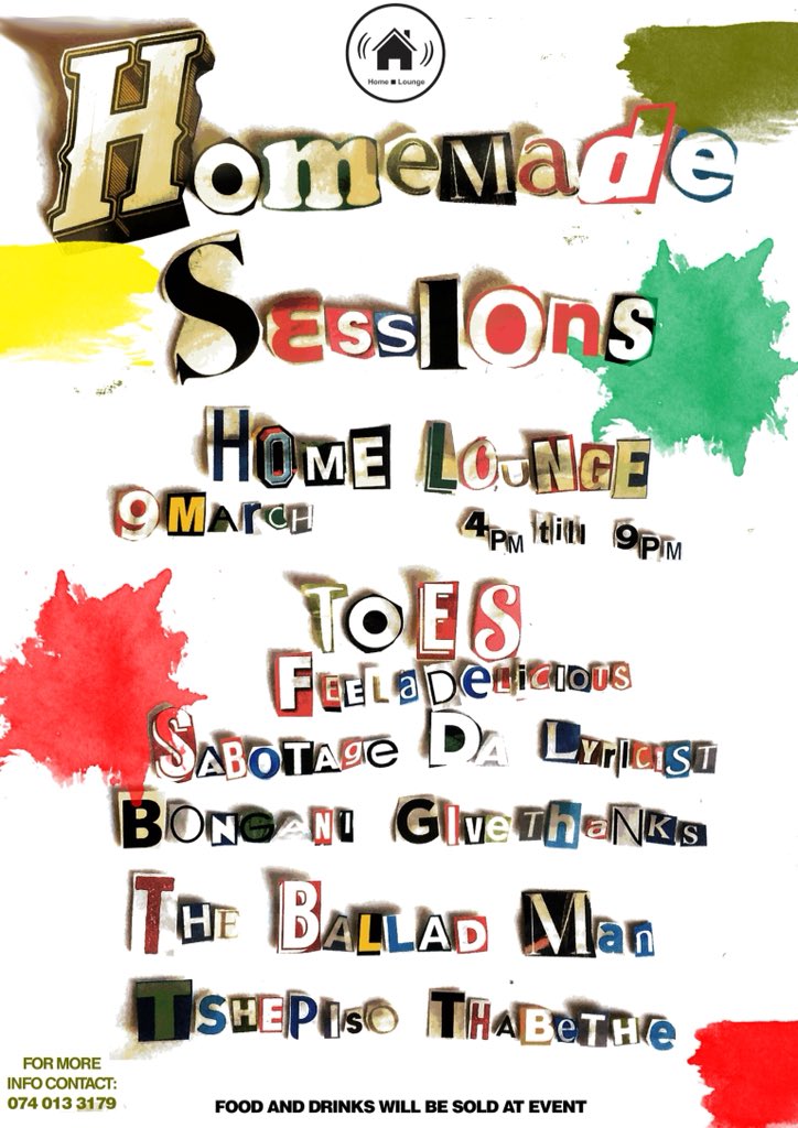 pxnki's tweet photo. Yo Mabopane, we got acoustic sessions happening ko Home Lounge (di UX) on the 9th, pull through https://t.co/P9LY6MkDVV