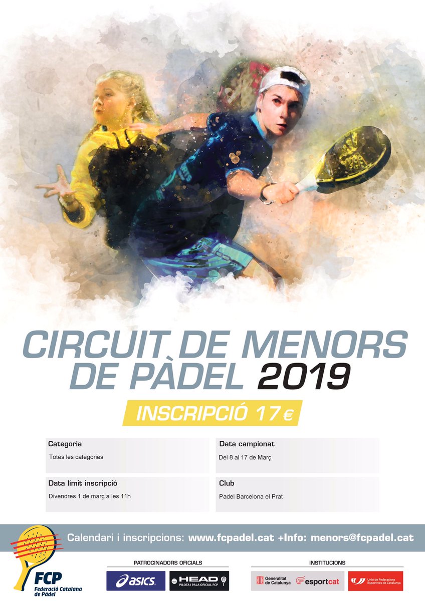 👏👏 RECORD ASSOLIT 👏👏

Gràcies a tots vosaltres, el II #GranSlamFCP de #MenorsFCP que es jugarà al <a href="/padelbcn_elprat/">Padel Barcelona Prat</a> bat record d’inscrits amb 2️⃣3️⃣4️⃣ parelles.

Benjamí Mixte - 15 Parelles
Aleví - 58 P.
Infantil - 71 P.
Cadet - 66 P.
Junior - 24 P.

Gran Futur pel Pàdel català