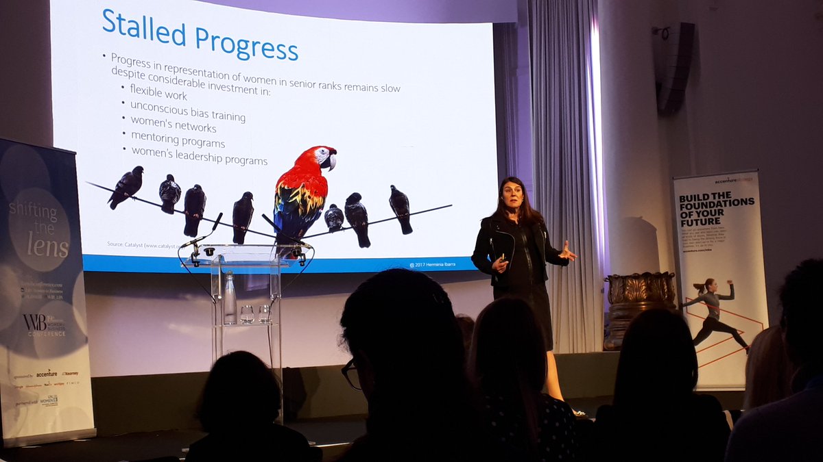 RebeccaHourston's tweet photo. "We need to move from being know it alls to learn it alls" - @HerminiaIbarra opening the fabulous @LondonMBA #LBSWiB conference today https://t.co/VEDVZWLhK7
