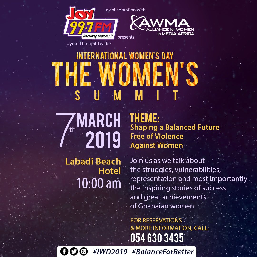 THE COUNT DOWN TO THE GREAT CONVERSATION BEGINS... Join us.
@awmaafrica, @Joy997FM
#BalanceforBetter
#endgenderviolence
#notosexaulharassment