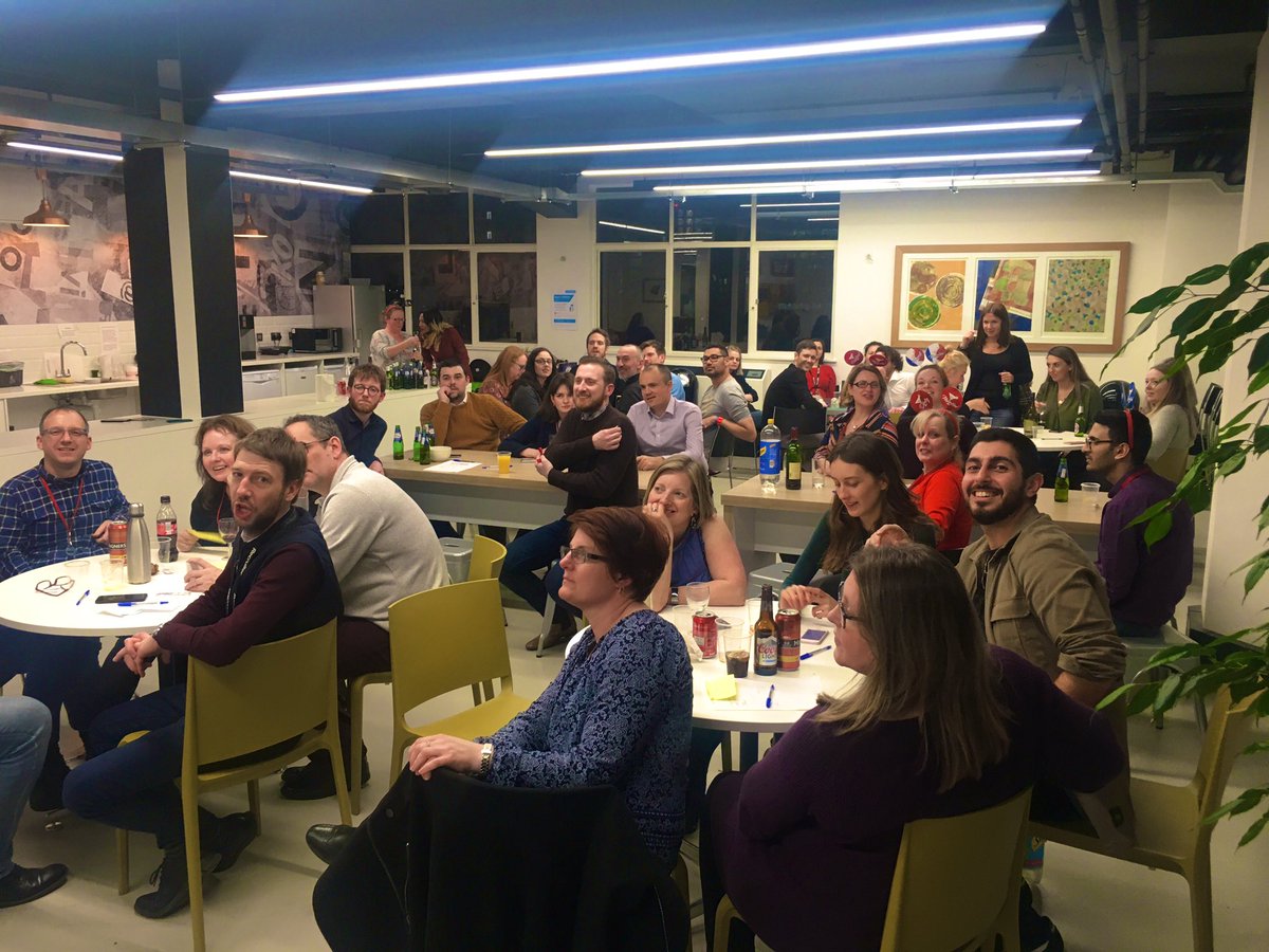 WeAreRedactive's tweet photo. We had a great time quizzing last night! Fierce competition, worrying knowledge gaps and pizza made for a fab evening 🍕#quizzical https://t.co/8u1Iirhg9f