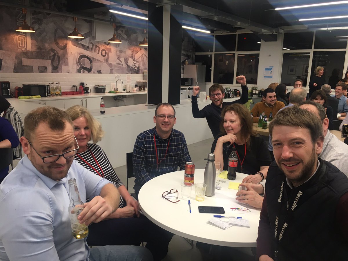 WeAreRedactive's tweet photo. We had a great time quizzing last night! Fierce competition, worrying knowledge gaps and pizza made for a fab evening 🍕#quizzical https://t.co/8u1Iirhg9f