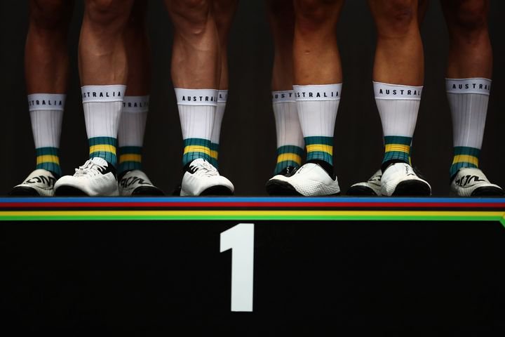AllSportSnapper's tweet photo. Maybe because I have such skinny legs, I am fascinated by the size and power these athletes have on show. The worlds best at #Pruszkow2019 @UCI_Track @uci_cycling #worldchampionships. @GettySport @GettyImages #trackcycling #NLOtrain #UCI_Track #uci_cycling #track #cycling https://t.co/huBHxGi7G8