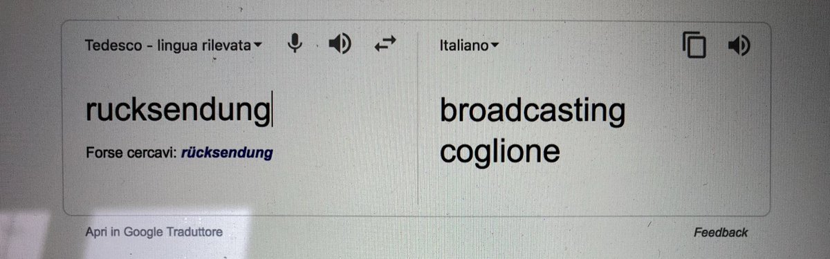 Broadcasting coglione