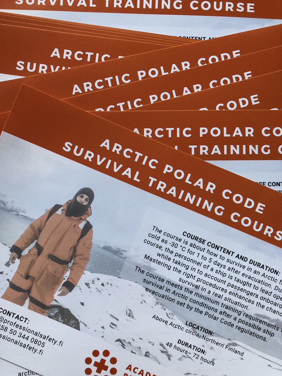 SafetyAcademyof's tweet photo. Esitteitä valmiina lähtemään maailmalle 💫🤗 #turvallisuus #polarcode #survivalcourse #koulutus https://t.co/6fcNUE37AB