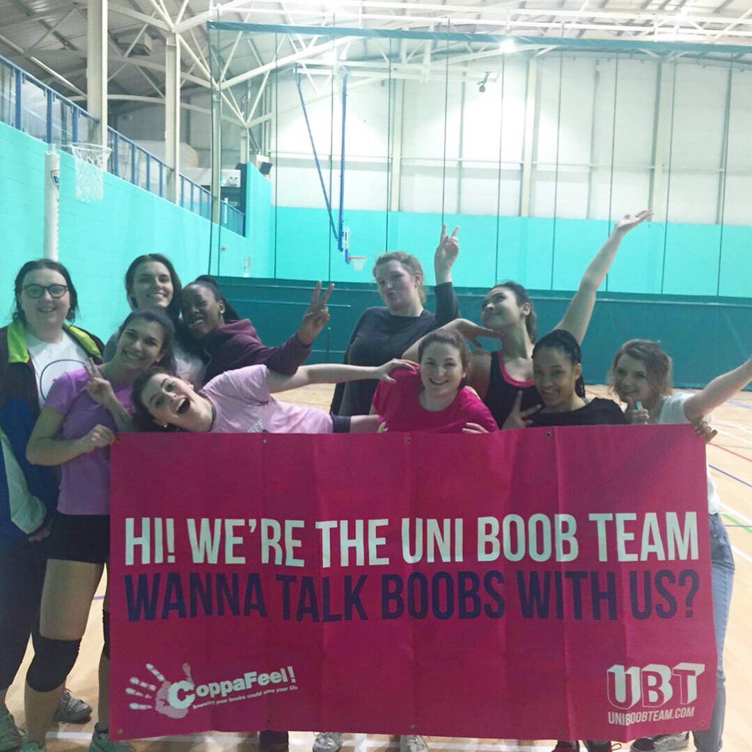UBTManMet's tweet image. Here we are with @MMUVC talking about boobs again! If you want us to come and chat to your sports team or society just shoot us a message 💖 boob love 💞#uniboobtrainingtakeover #ubt #coppafeel