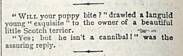 Another cutting Victorian put-down!- Answers (1889)
