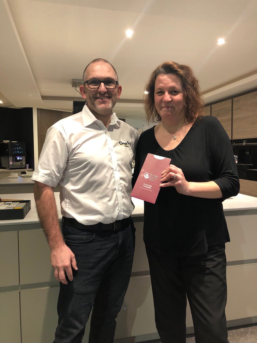 itsclearly's tweet photo. A huge thank you to Lynn Haworth for coming to the showroom to collect the two hospitality tickets for tomorrow's game! We hope you and your chosen partner enjoy the game! https://t.co/b2uQHq5zsF