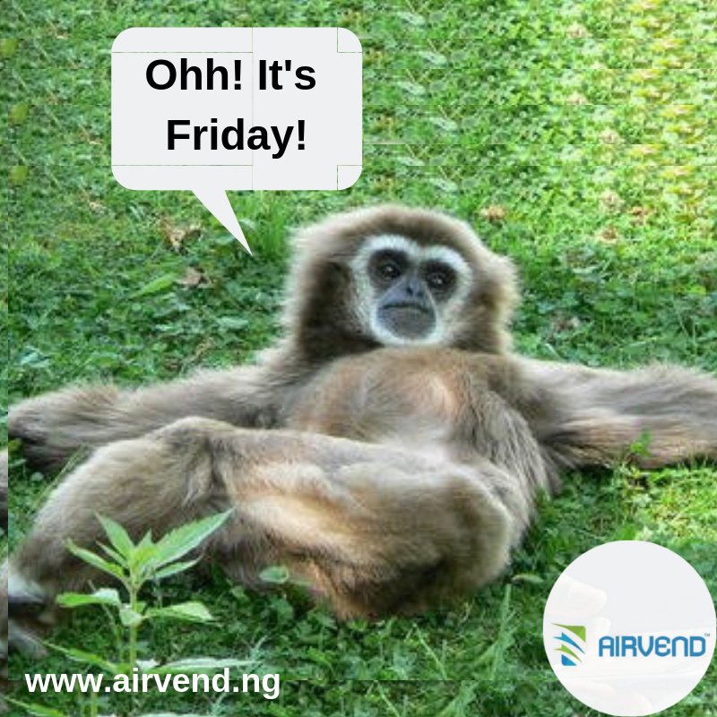 CallphoneNG's tweet photo. TGIF! Enjoy your weekend with Airvend App https://t.co/mvHB0KZWXp #HappyNewMonth https://t.co/CTafCrC7UB