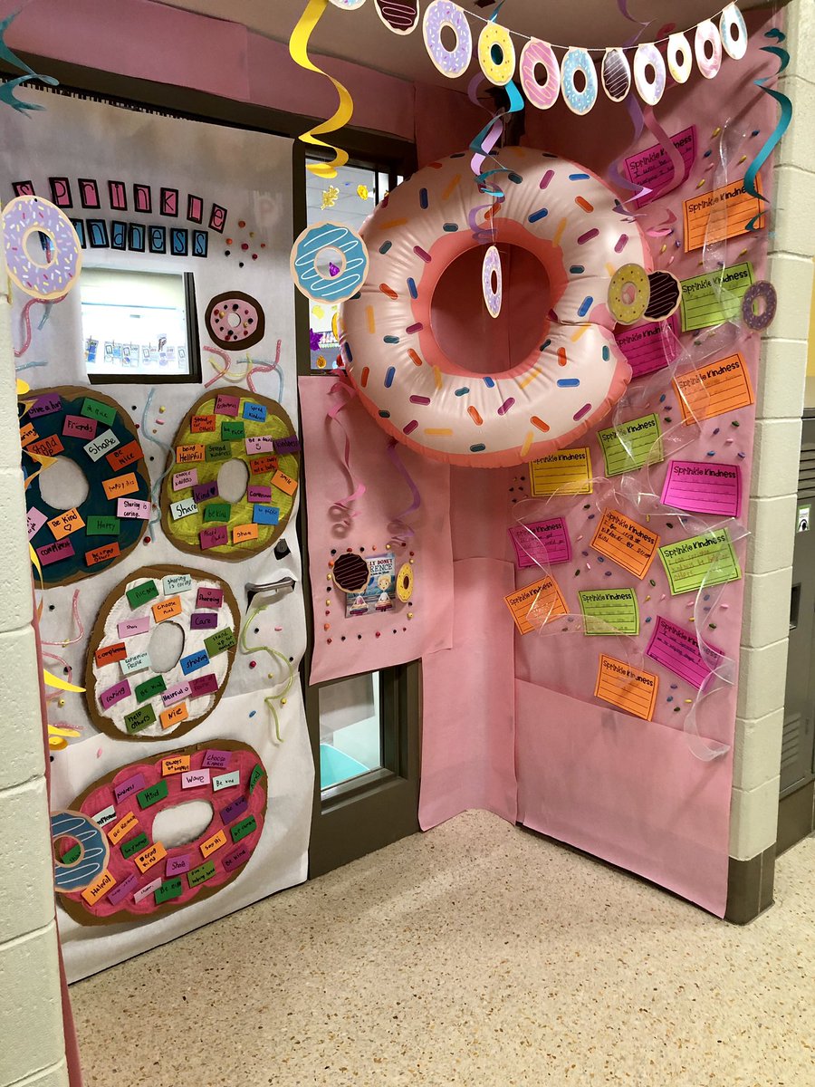 Ms_Klein_'s tweet photo. Happy March 1st!! Our class is ready for March is Reading Month! 4th Graders came up with ways to sprinkle kindness from our read aloud “The Jelly Donut Difference” by @mariadismondy. Pearson Pioneers are going to #pavetheway this month by reading lots of great books! https://t.co/xxXaiEwh1f