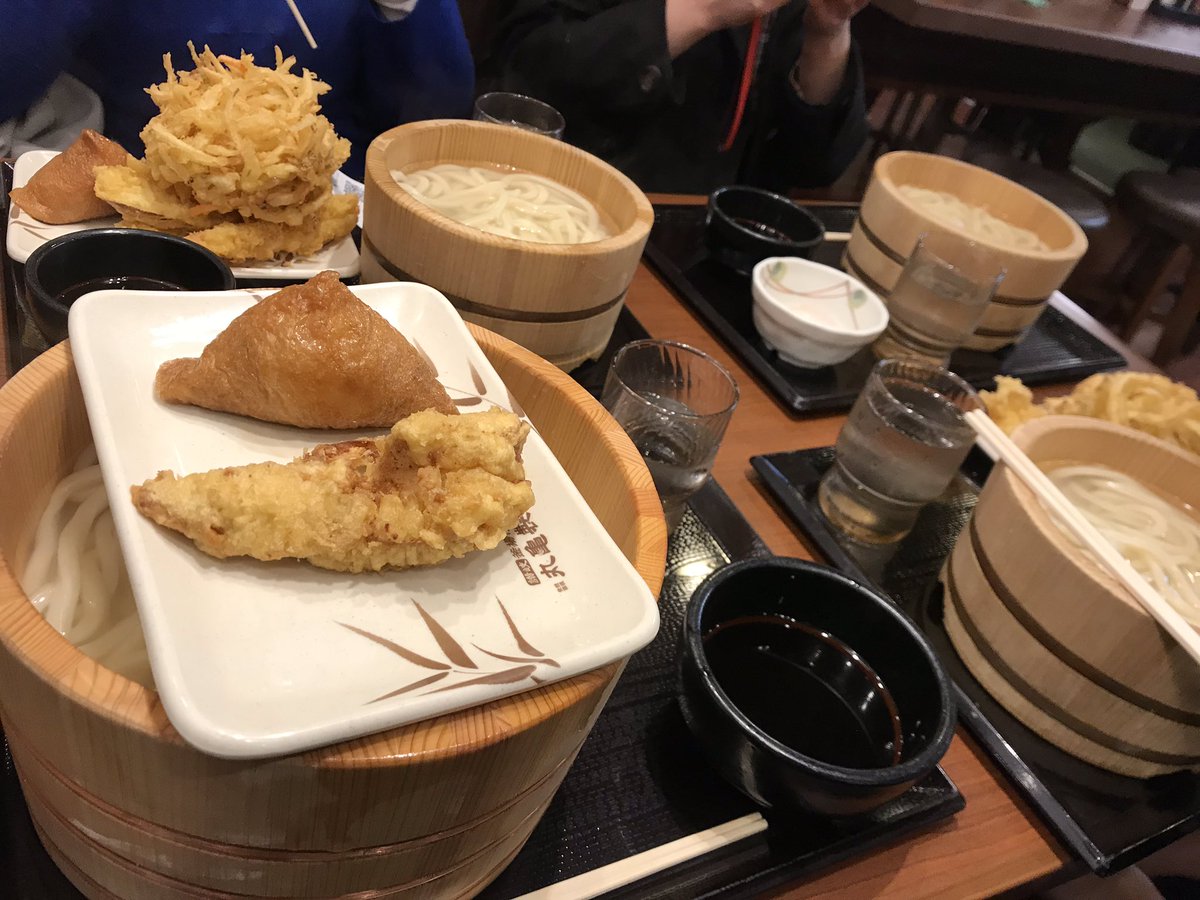 今日は #釜揚げうどんの日 ！今月は久しぶりに仮入部の人たちを連れてきました