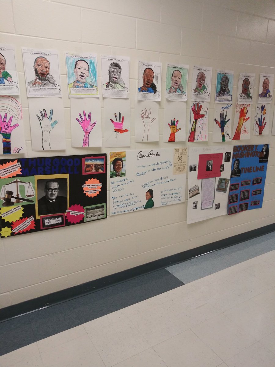 beachteach49's tweet photo. Late to post..our class projects celebrating Black History month @julieleemurray @CScottWAE1 @JoanJplav @Joselyn7Ortiz @Princess_LisaLu @MichelleMaclin @CarolSullo @Katerrybte @WoodwardStars https://t.co/ONFYCWkqkr