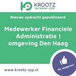 ZZP_actueel's tweet photo. KROOTZ ZZP | Nieuwe opdracht: Medewerker Financiele Administratie | omgeving Den Haag - Reageer snel! https://t.co/7PfMqKkWGQ #zzp #freelance #interim #krootz https://t.co/hkjtfwVtgE