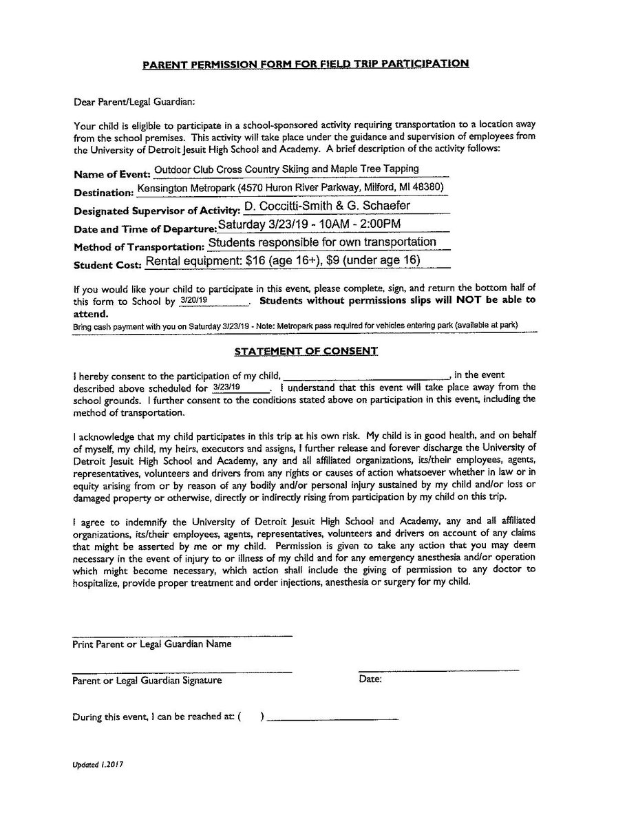 UDJOutdoorClub's tweet photo. Forms for cross country skiing and sugar maple tree tapping on Saturday March 23 https://t.co/5uD04OeU0p