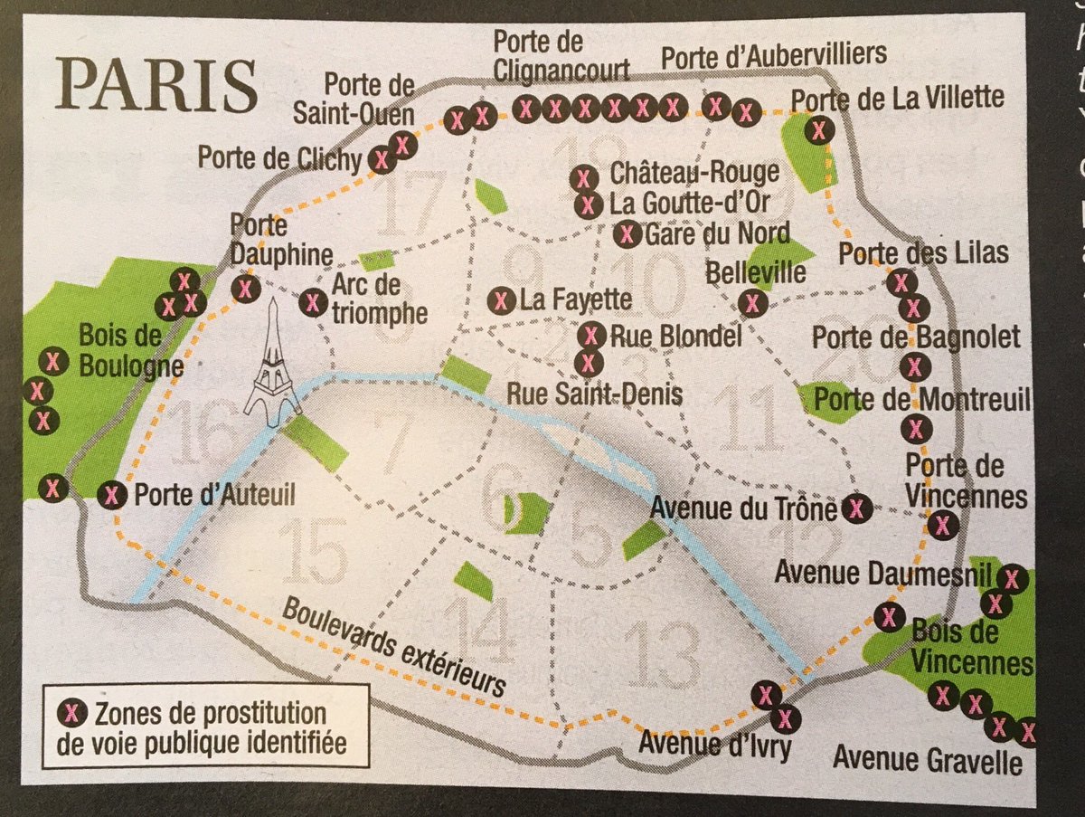 carte des prostituées