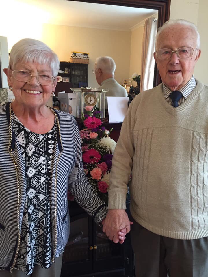 nolster147's tweet photo. @SusaninLangside my family and I would like to thank GCC for the amazing flowers my parents received today for their 65th wedding anniversary. Even my 92year old dad said “put these pics on Facebook” (he doesn’t know about Twitter 😆) thank you very much. https://t.co/xP3ewg3oQ6