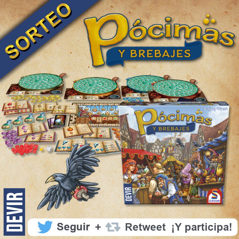 ¡ATENCIÓN SORTEO! Pócimas y Brebajes, el ganador del Kennerspiel des Jahres 2018 (Premio al Mejor Juego Estratégico), está a punto de llegar a tiendas. Sorteamos un ejemplar entre todos los seguidores que hagan RT hasta el martes 05/03 a las 23.59h. ¡Suerte!