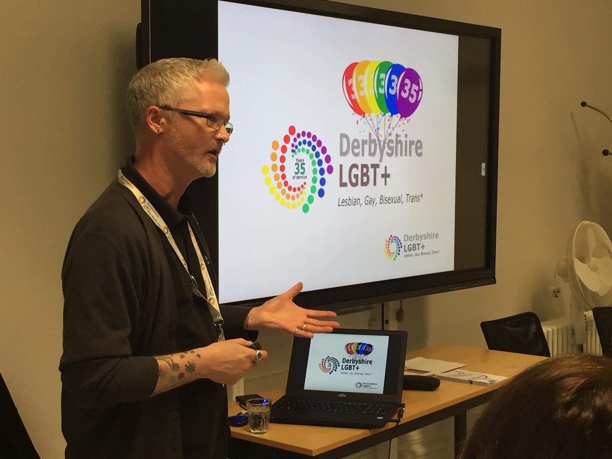 Ashgate_Hospice's tweet photo. Another fantastic #LetsTalkInclusion event again at the hospice. Celebrating #LGBTQ history month @DerbyshireLGBT, sharing stories and working together. Thank you to the staff and volunteers who attended! 💜❤️🧡💛💚💙🖤 https://t.co/3Na2vSg2jz