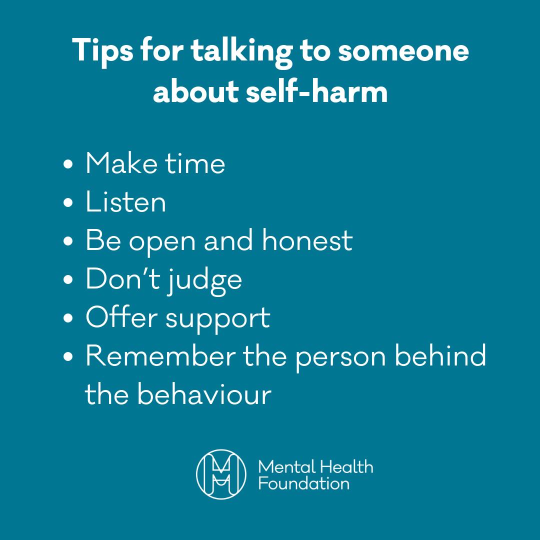 mentalhealth's tweet image. For #SelfHarmAwarenessDay we wanted to dispel myths around self-harm and provide some advice on looking after yourself or talking to someone about self-harm: