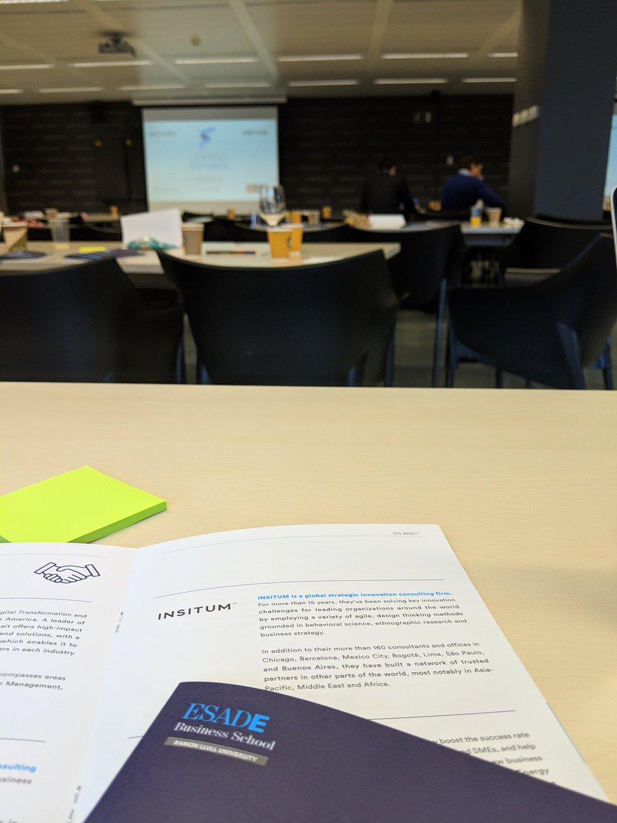 Really inspired by the pitches so far at Leading Futures. Thanks @theESADEmba to be part of the jury! <a href="/insitum/">Emre</a>