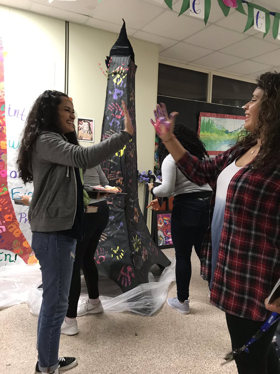 MCV_Watson's tweet photo. The International Festival was a huge success. Our Art Department had a Spring Gallery Walk through France.  @Terry_Rangers https://t.co/jmB8O9lTok