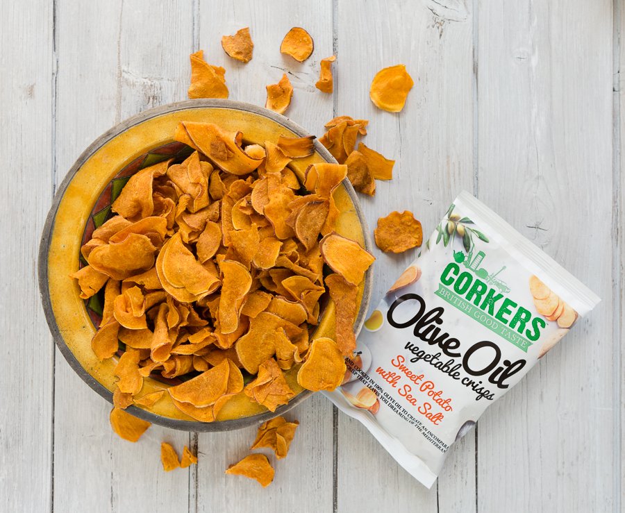 Celebrate the first day of March with a delicious packet of Olive Oil crisps, available from Ocado. We recommend our Sweet Potato with Sea Salt. Delightful. 
#OliveOil #CorkersCrisps #BritishGoodTaste