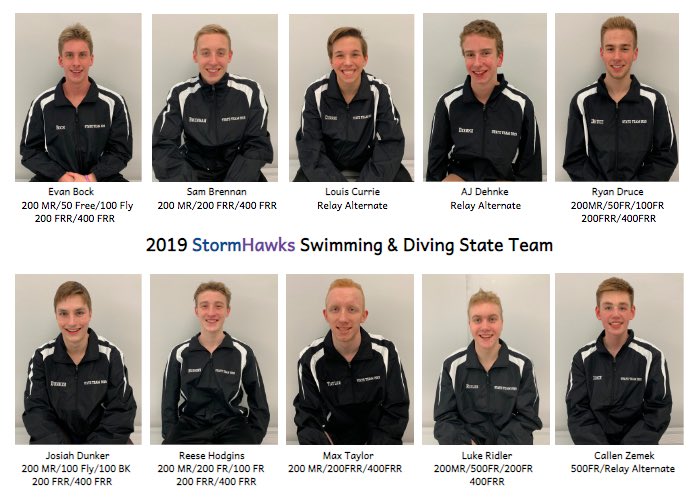 Here we go! It’s State Prelims day — come cheer these 10 fellas on at 6PM at the U. #StormHawksTakeState #ItsGonnaBeGreat