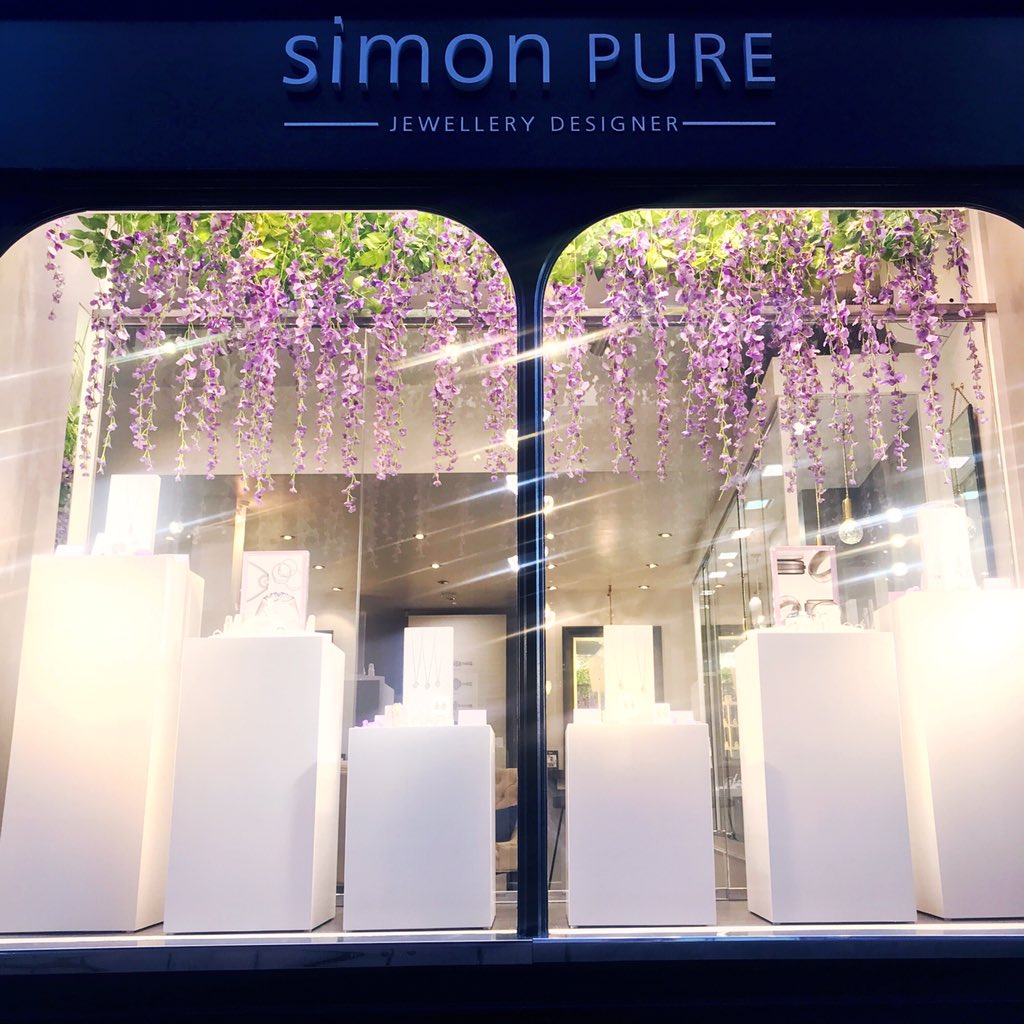 SimonPureDesign's tweet photo. Our whimsical wisteria window has won window of the week with @ExperienceGford Thank you, what a lovely way to start March!
.
.
#windowoftheweek #visualmerchandiser #simonpurejewels #wisteria #guildford https://t.co/VUizgLwRkZ