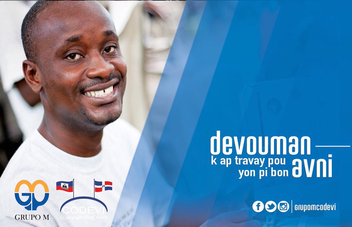 codevi_campus's tweet photo. #devouman 
K ap travay pou yon pi bon avni

#dedicación
Trabajando por un futuro mejor

#CODEVI #GrupoM https://t.co/NQK3QN2NXo