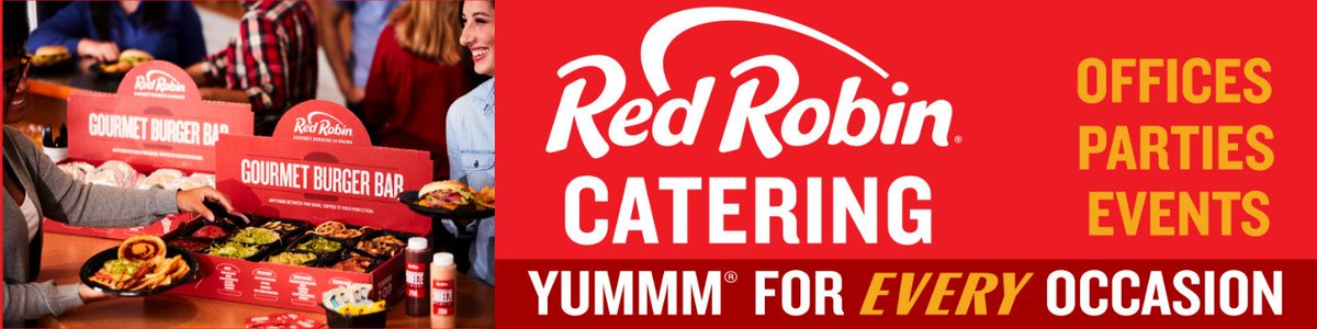 RedRobinRacing's tweet photo. Today is #NationalEmployeeAppreciationDay.  It's a great day to save 15% on #RedRobinLVRG food. #Yummm 

Order Red Robin online @ https://t.co/d2mzGULJgj &amp; save 15% on your pick-up or catering order. Use Promo Code RYAN72. Is there a better way to show them you care? 🏁🏁 https://t.co/PHqyMIGhWM
