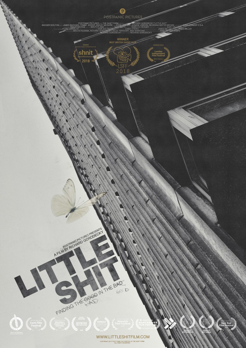 CorkFilmFest's tweet image. “Quietly lyrical, 'Little Shit' finds beauty and wonder amid austere tower blocks.” 'Little Shit', a “mini monochrome masterpiece" which screened as part of our #CFF17 International Shorts Programme is now available to view online! 👉 littleshitfilm.com