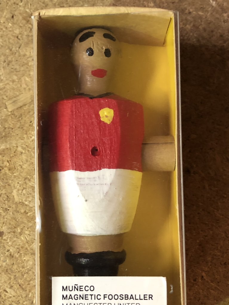 Wonder if our super realistic foosballers are kosher #mufc <a href="/CheapPanini/">No Score Draws ✍️ (Alex & Sian - BOOK OUT NOW!)</a> #salexianchez