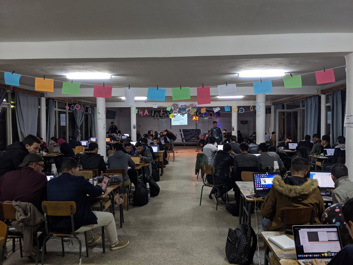 GDG_Algiers's tweet image. Just a lovely coding atmosphere! 😍 At #GDGAlgiersHub for #HashCode competition! The hub was set on 🔥 with excitement!
#Hashcode2019 #GDG #GDGAlgiers