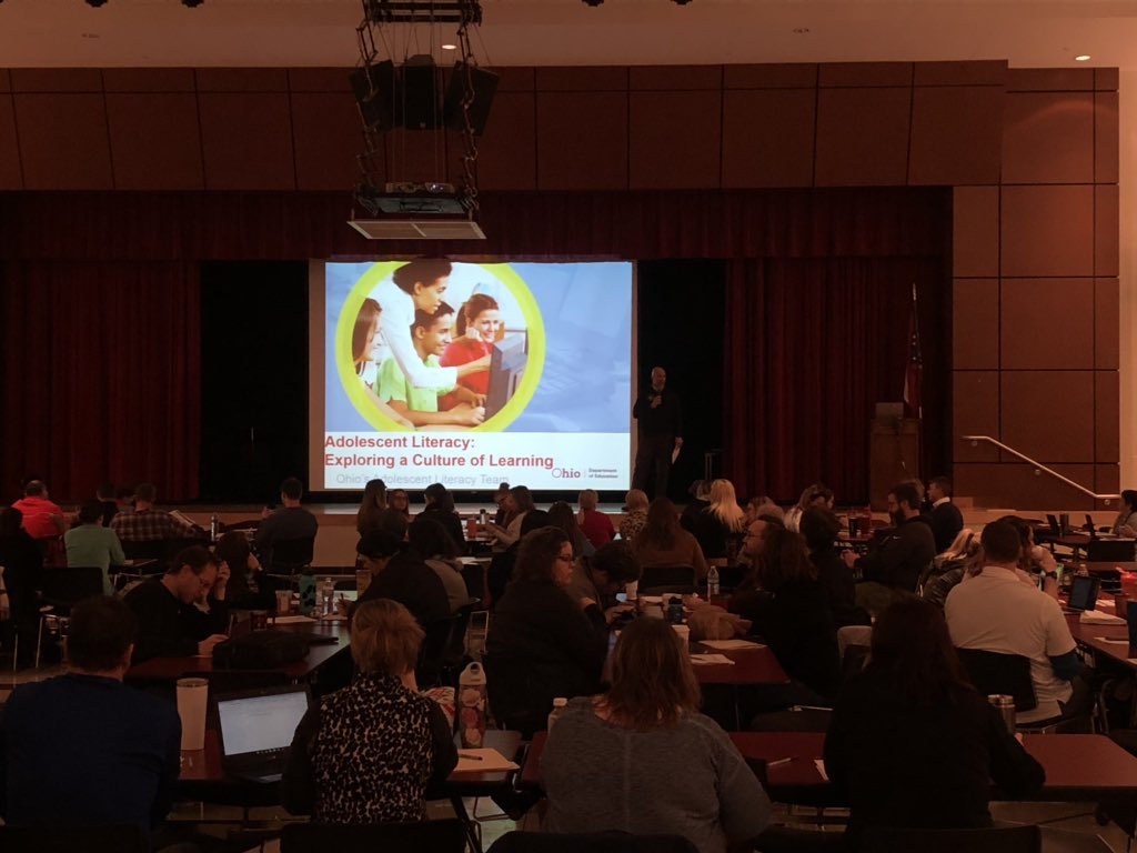 @Ron_IarussiEdD kicking off our professional development with @OHEducation literacy specialists #werprexies #adolescentliteracy