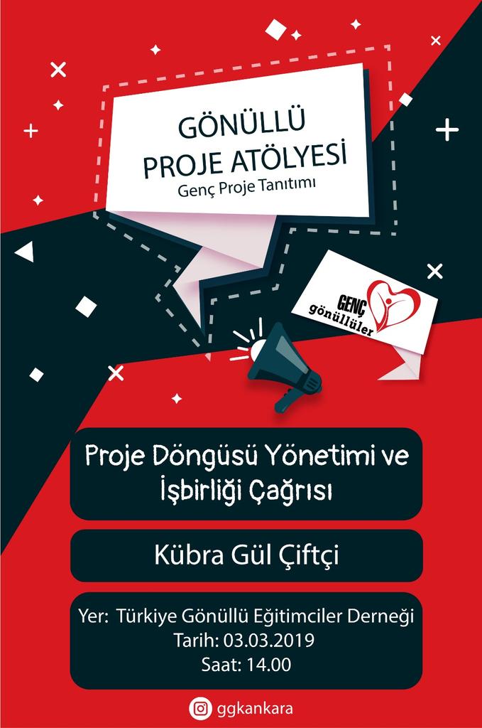 GGKAnkara's tweet photo. Projelerde aktif şekilde rol almak isteyen gönüllülere çağrımız var. Genç Gönüllüler olarak etkili projelere imza atmak için, proje yazımında önemli yere sahip olan Proje Döngüsü Yönetimi ve Mantıksal Çerçeve Yaklaşımının anlatılacağı programımıza bekleriz. https://t.co/qhvDRXUfmR