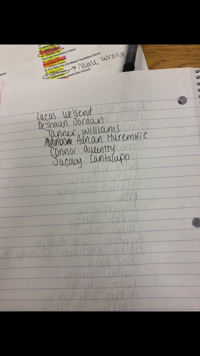 ClassCv's tweet photo. ‼️‼️ATTENTION NOMINEES‼️‼️ if you see your name on this list please send in a picture of yourself to this number (586-994-1143) BY TONIGHT or we will have to use pictures from powerschool for the Oscars powerpoint‼️‼️‼️ https://t.co/5VNkLveorY