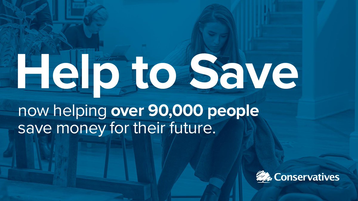 We're helping more people save for their future 🌳
👇
More than 90,000 people have signed up to the government’s new saving account – Help to Save – depositing over £13m.
👇
The account offers working people on low incomes a 50% bonus, rewarding savers with 50p for every £1 saved