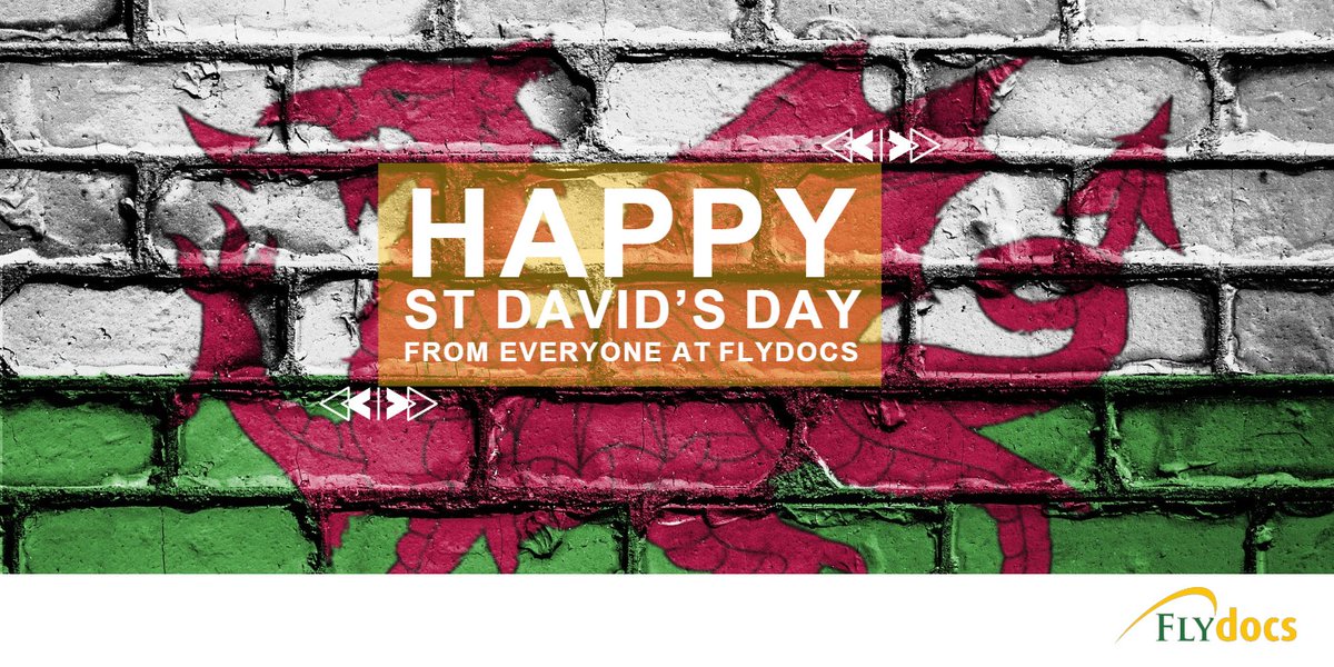 flydocs's tweet photo. Dydd Dewi Sant Hapus pawb!
Wishing everyone a wonderful St David's Day from the team at #FLYdocs 🎊
#StDavidsDay #DyddGŵylDewi https://t.co/bQVBr2UT8S