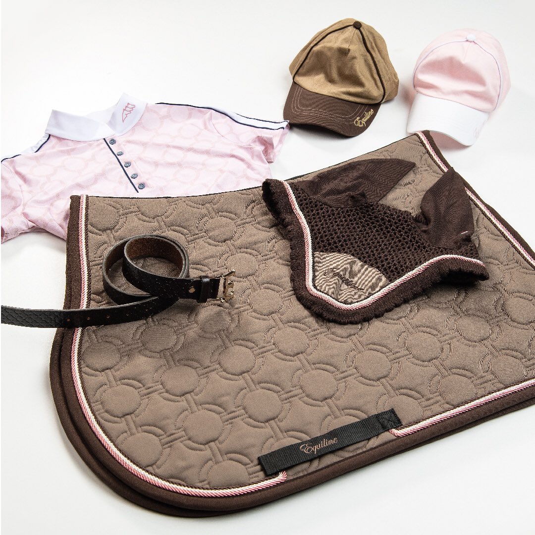 EQUILINEAmerica's tweet photo. "Blossom by blossom, the spring begins."

Equiline's Spring/Summer 2019 Collection is here!
Get in the spirit with pastel colors.

~Buffy show coat, Exito saddle pad and ear net, and Lena breeches~

#thedresscode #lookingahead #equestrianstyle #spring https://t.co/NaI8PdaEdw
