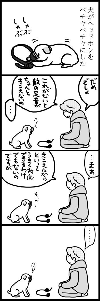 ゲーム用ヘッドセットについてまた同様の事件が起きたものの、今回はきちんとスペアを買ってあったので飼い主の作戦勝ちと言える
↓過去の事例 