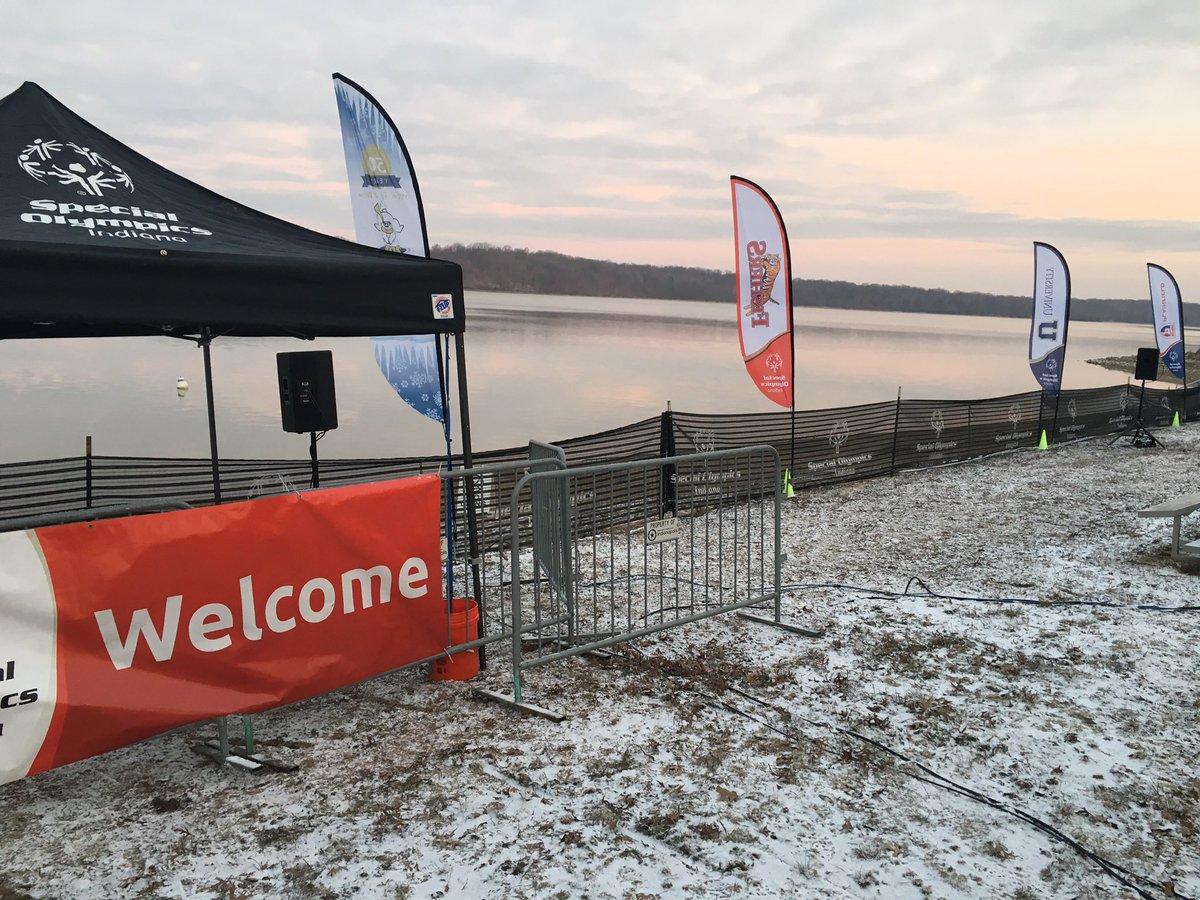 The calm before the <a href="/ChampsTogether/">Champions Together</a> Polar Plunge. <a href="/SOIndiana/">Special Olympics Indiana</a> <a href="/IHSAA1/">IHSAA</a>
